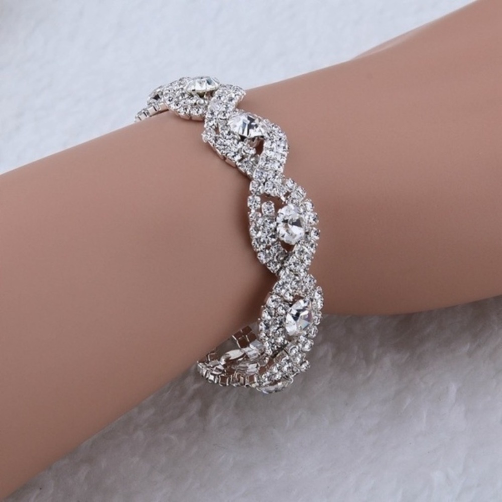 Crystal Twisted braided bracelet